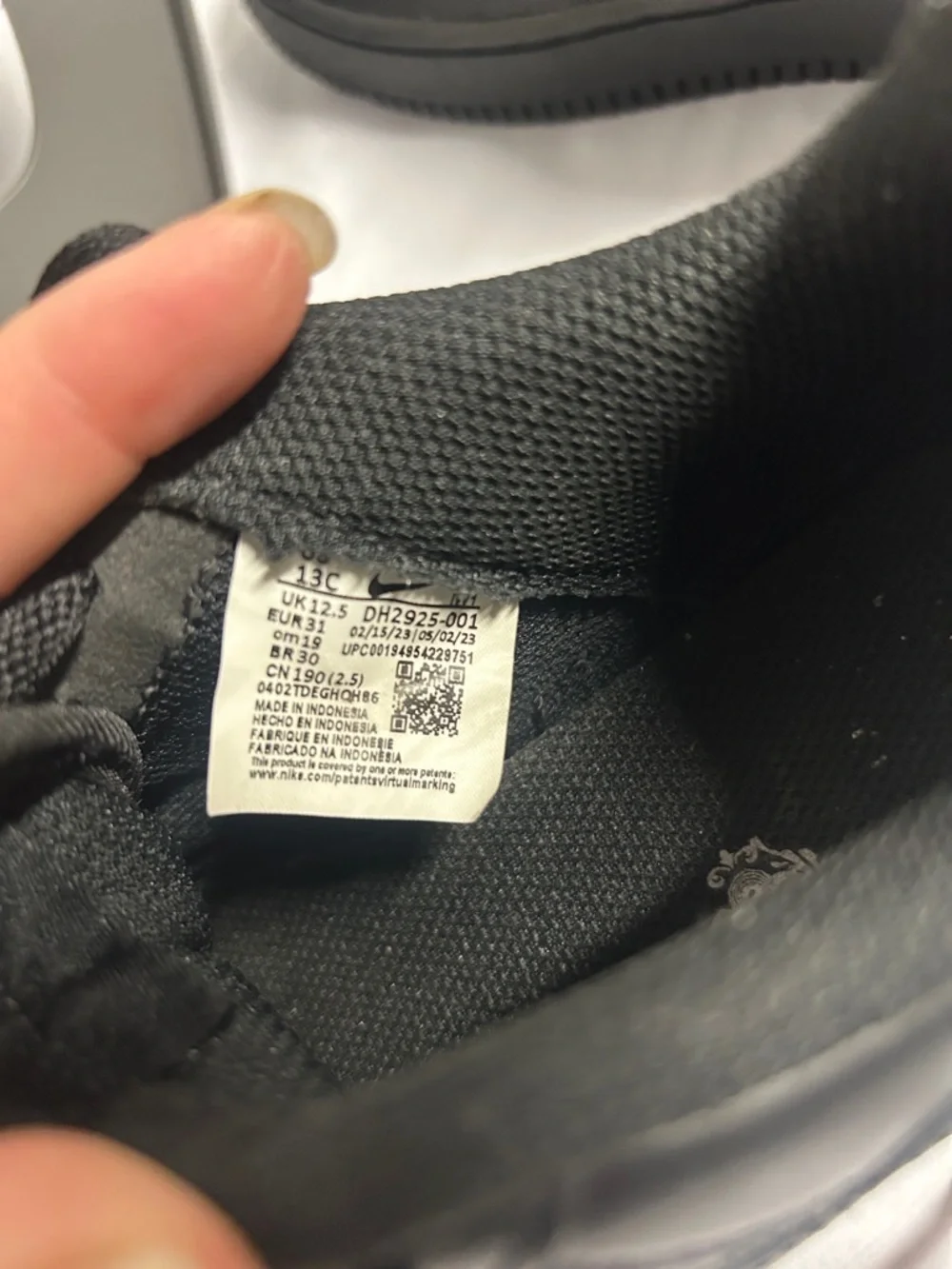 Nike Forcé 1 Kids Black Low-Top Sneakers